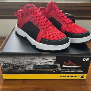 Sea-Doo Red and Black Water Shoes